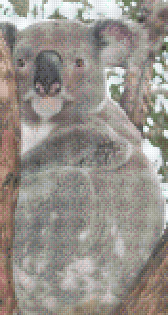 Koala Six [6] Baseplate PixelHobby Mini-mosaic Art Kits image 0